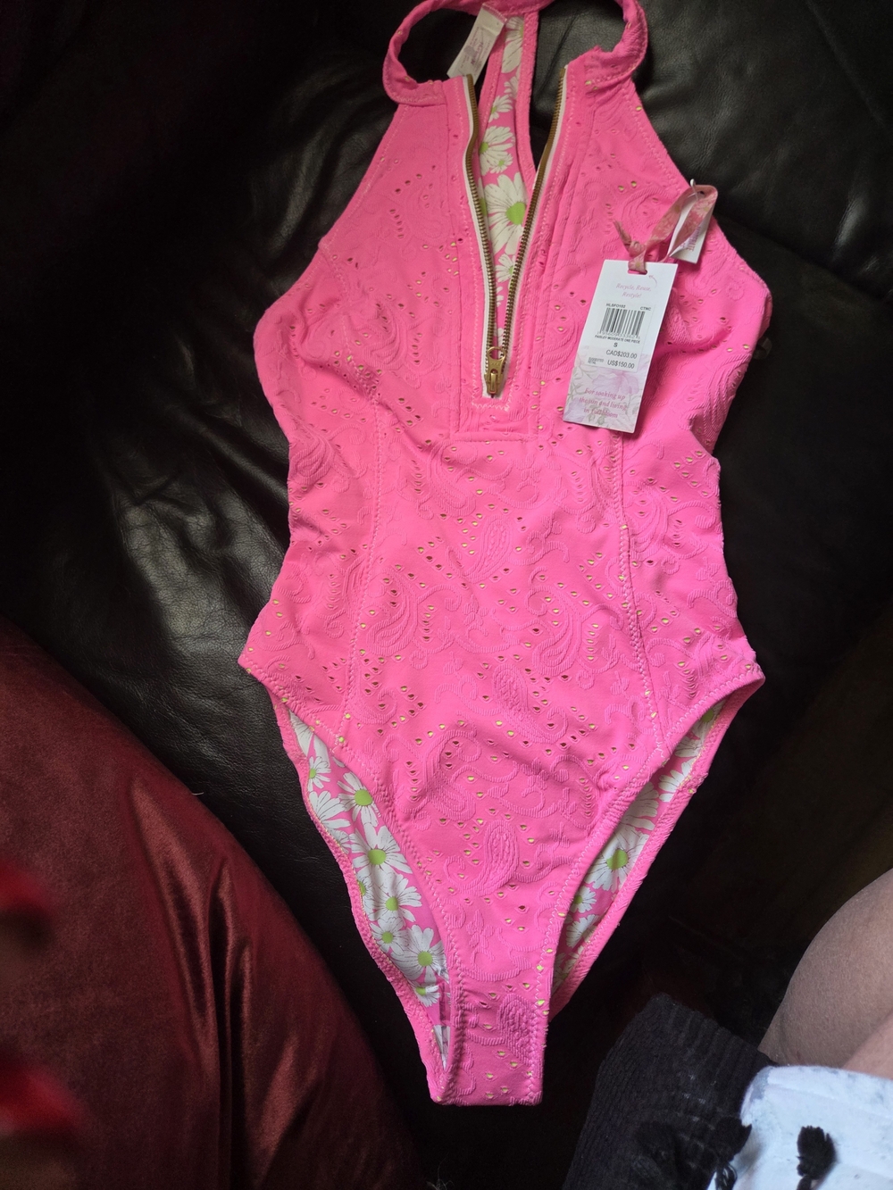 ​NWT LoveShackFancy x Hurley Paisley Moderate One-Piece Swimsuit
